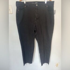 Old Navy Jeans‎ Curvy O.G Straight High Rise Frayed Hem Denim Size 22